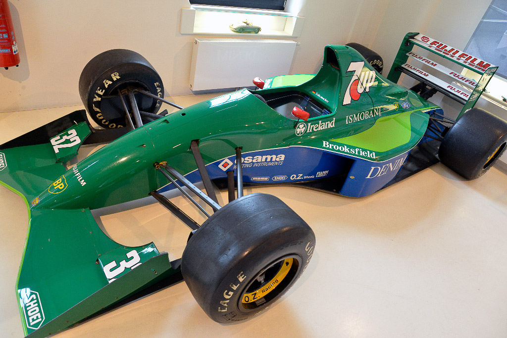 Grüner Jordan-Formel-1-Wagen