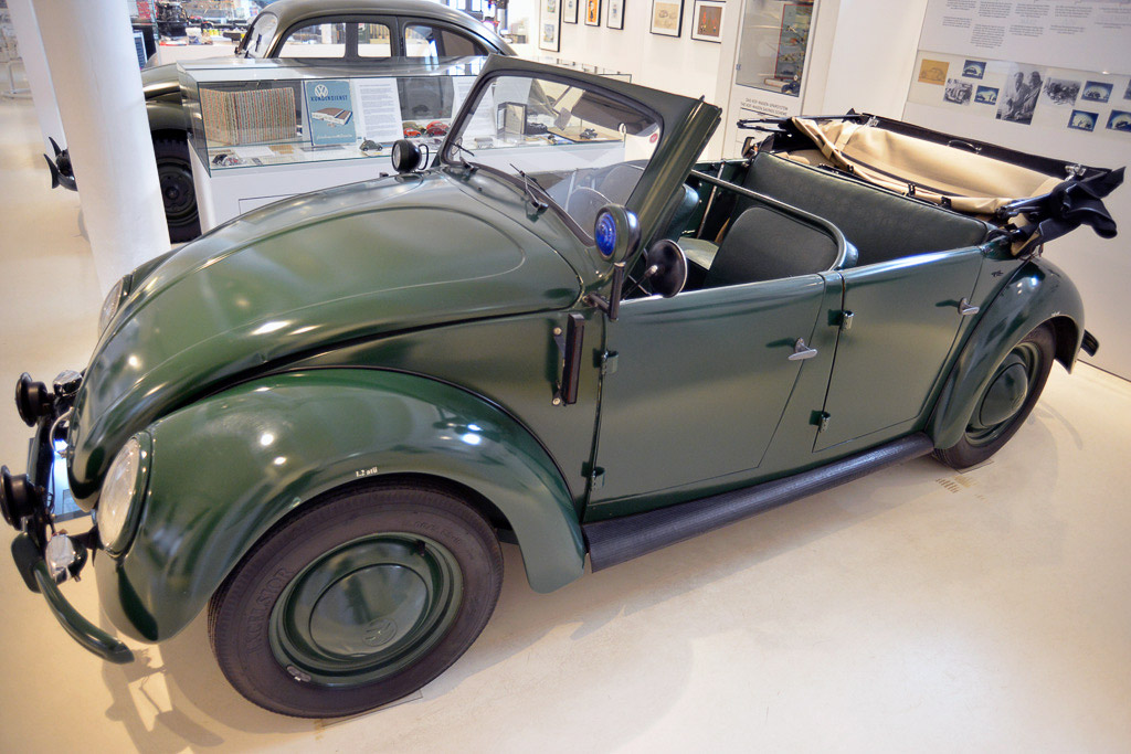 Grüner Käfer als Cabrio