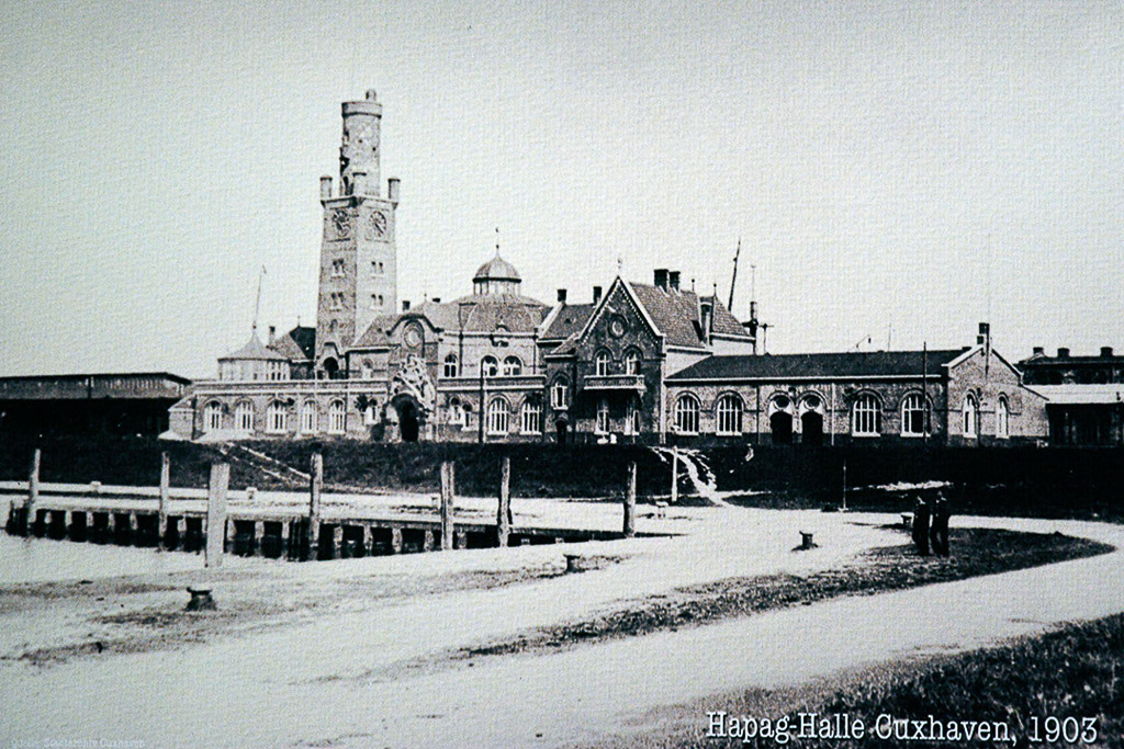 Historisches Foto der Auswandererhallen