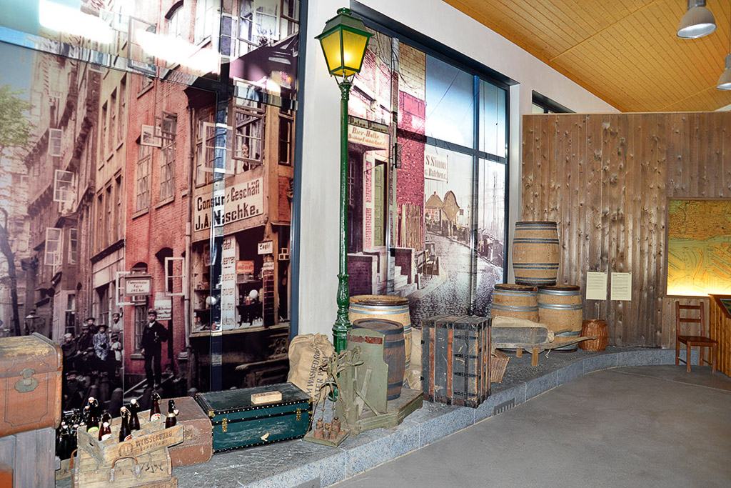 Straßenzug in New York im Nachbau