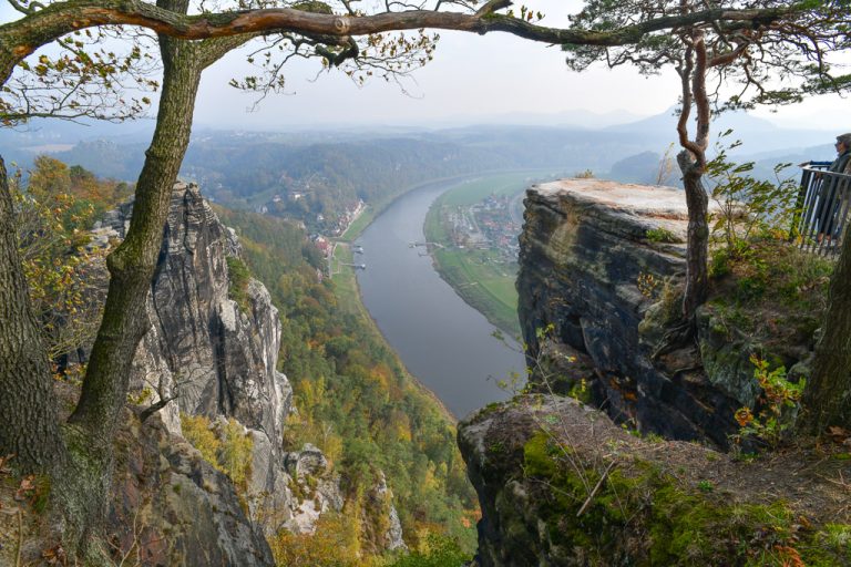 Elbschleife von der Bastei aus