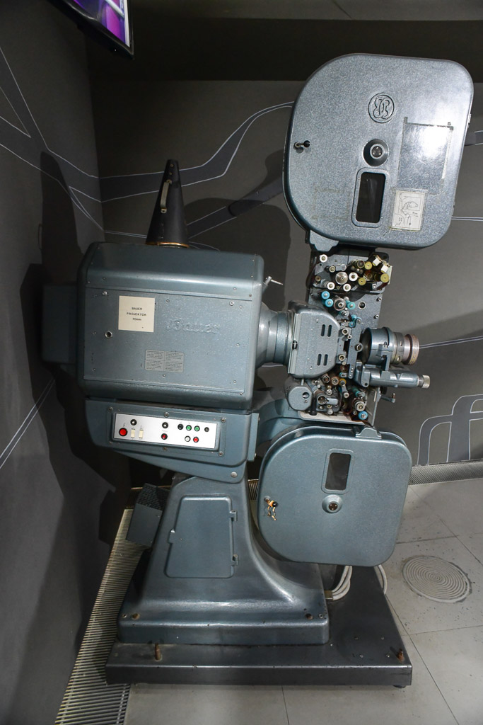 Filmprojektor im Hochformat