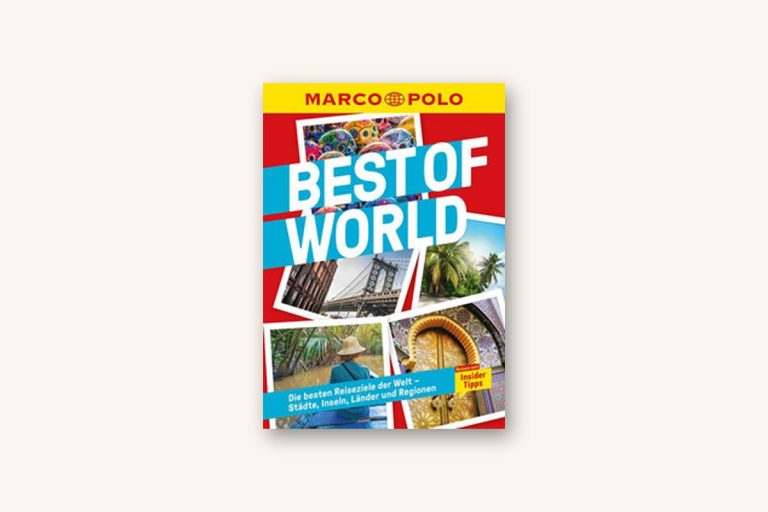 Bildband Best of World von MARCO POLO vor hellem Hintergrund