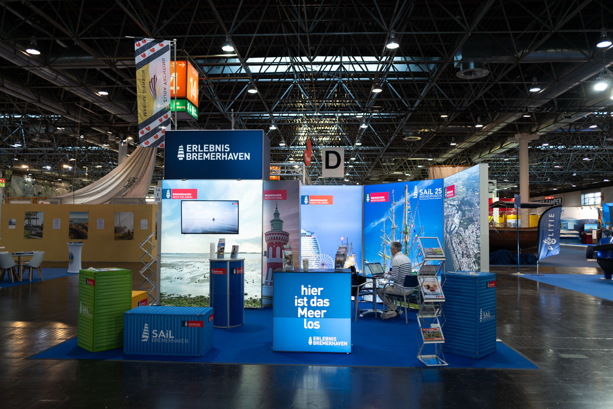 Messestand in der Halle