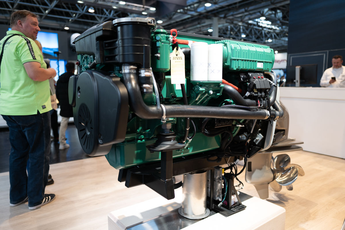 Bootstechnik am Messestand