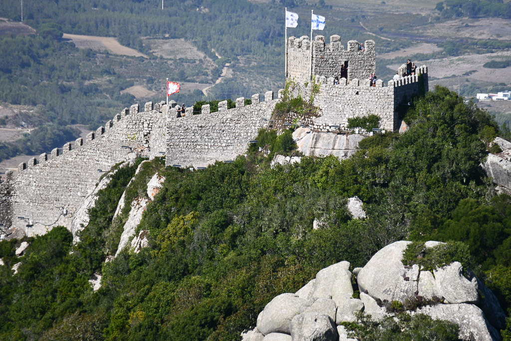 Burgmauer auf dem Berg