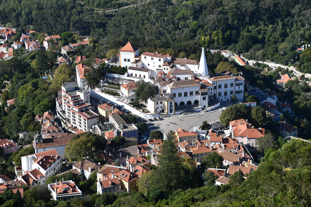 Blick auf die Altstadt von Sintra