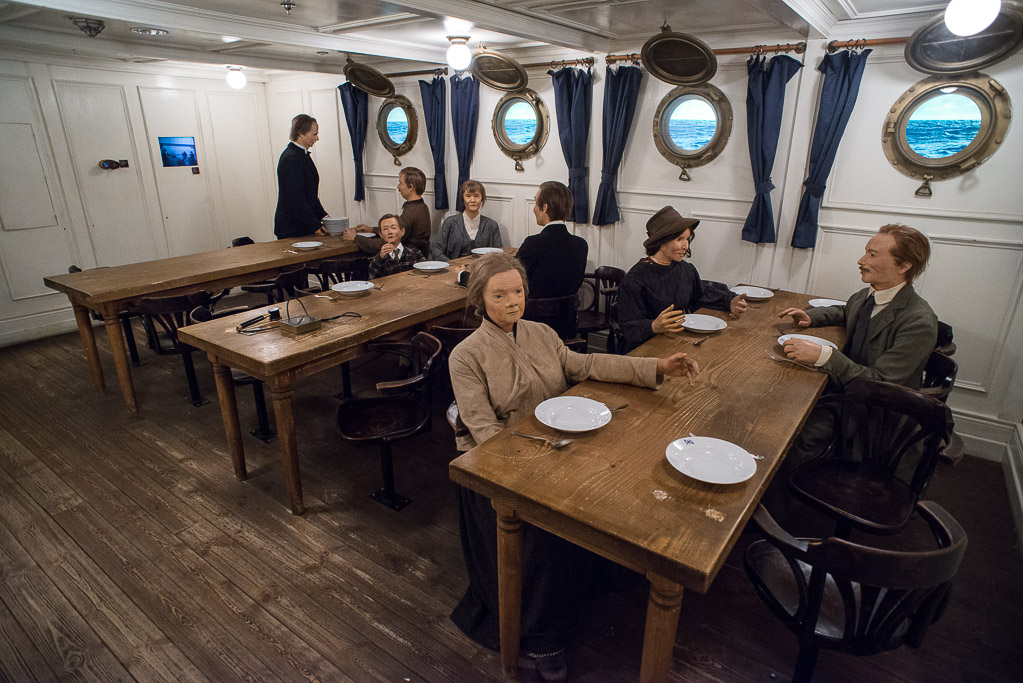 Speisesaal eines Schiffes