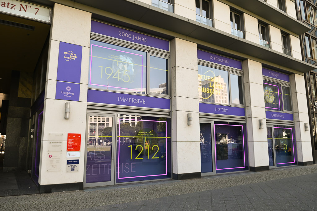 Eingang des Deutschlandmuseums am Leipziger Platz
