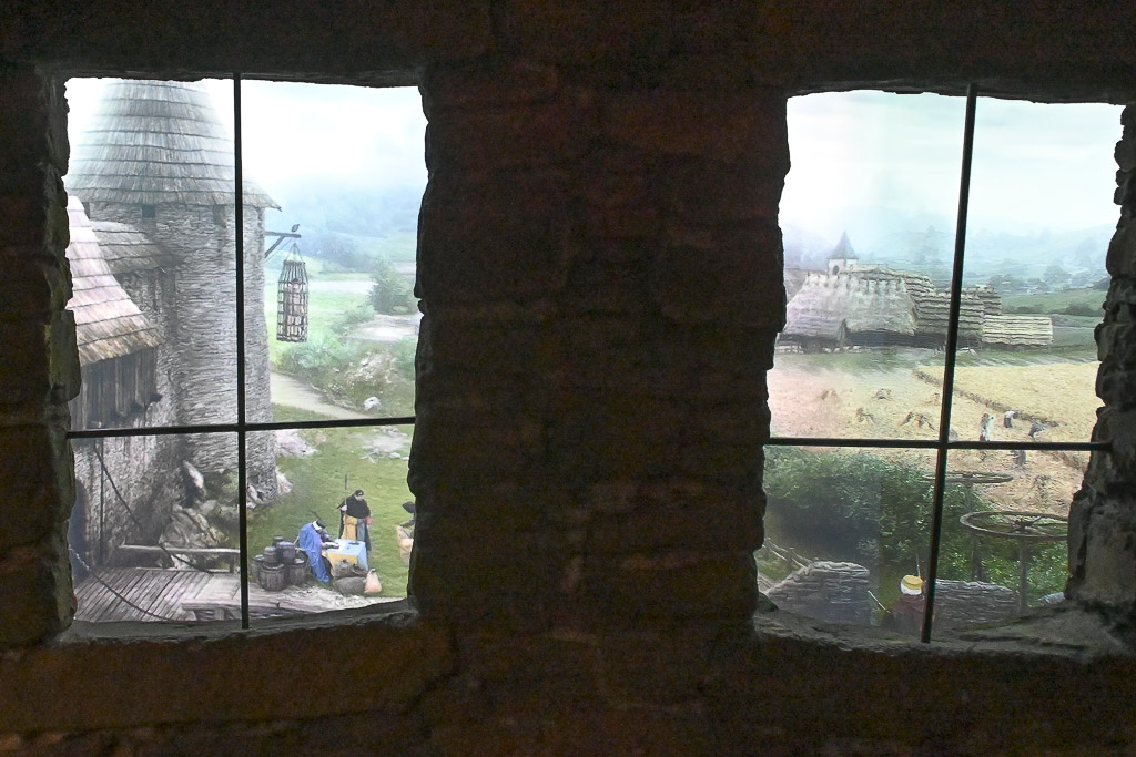 Fenster mit Blick auf die Landschaft