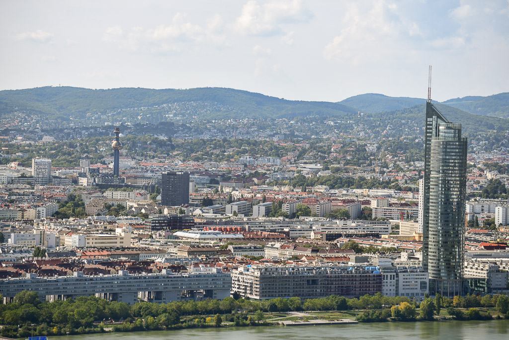 Blick über Wien mit dem DC Tower