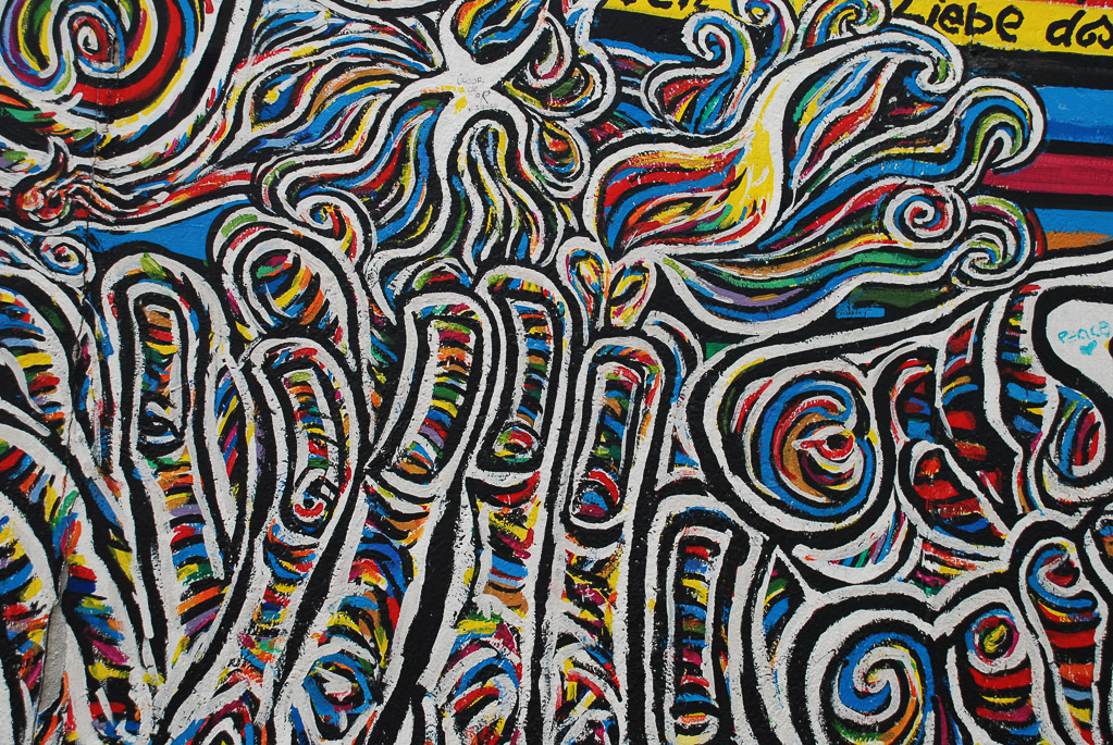Buntes gemustertes Wandbild
