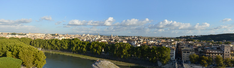 Panorama über die Dächer Roms