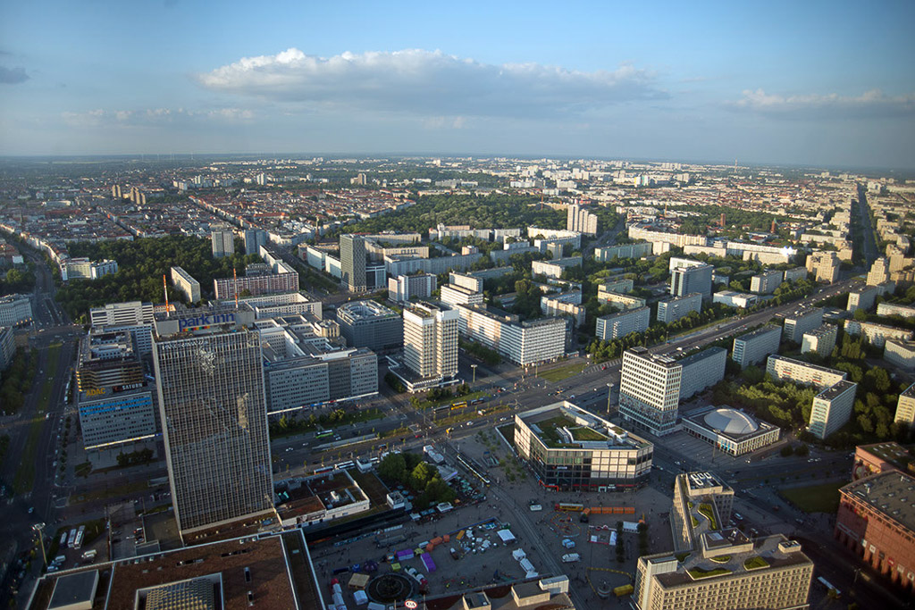 Blick über die Stadt aus der Aussichtsetage