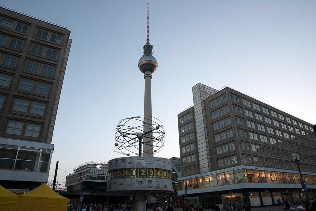 Fernsehturm und Weltzeituhr am Alexanderplatz