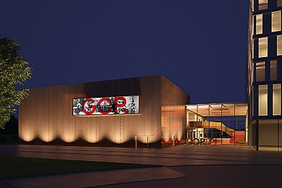 GOP-Gebäude am Abend