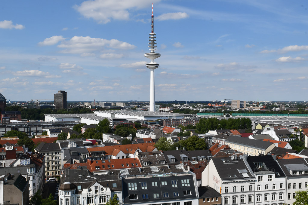 Blick über Hamburg vom Dachgarten