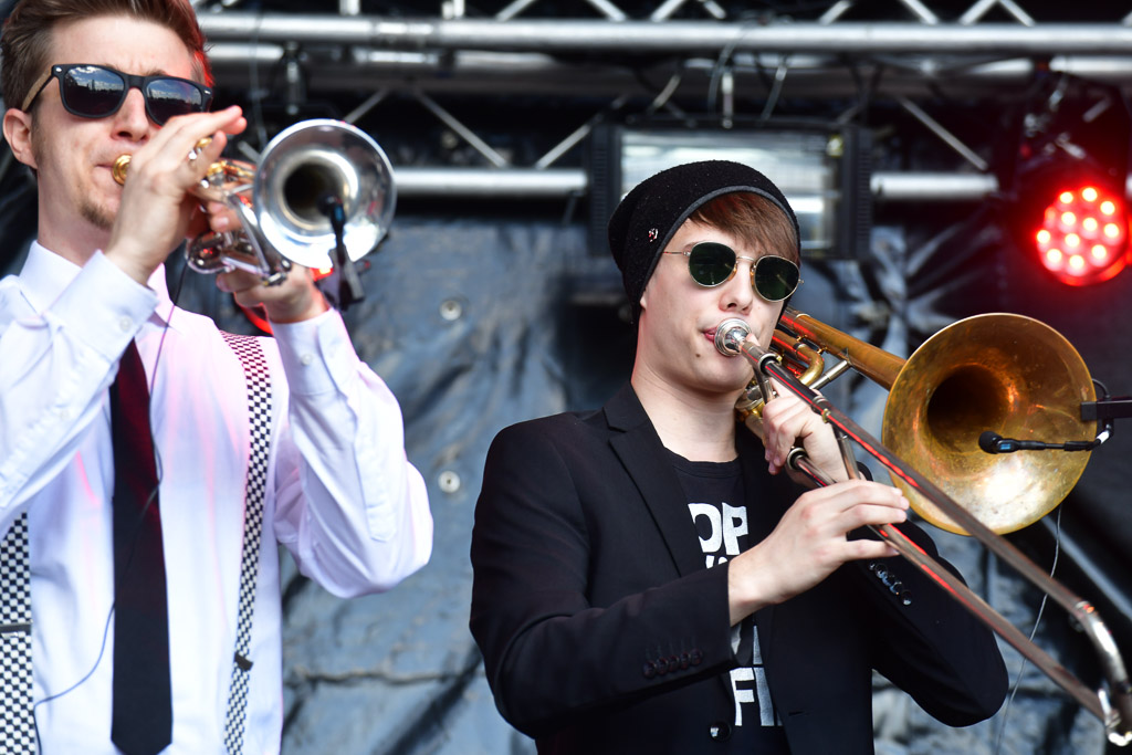 Ska-Band auf der Bühne