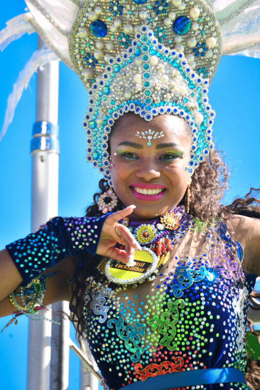 Sambatänzerin im Hochformat