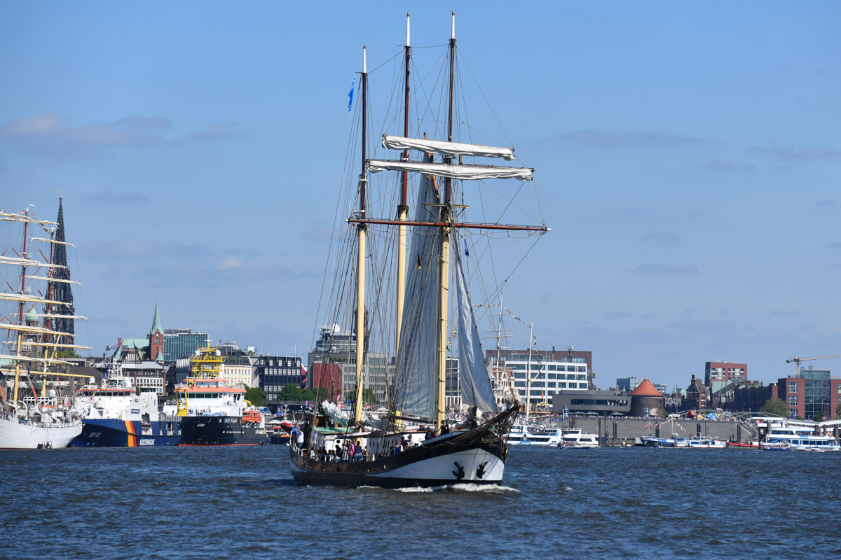 Segelschiffe auf der Elbe
