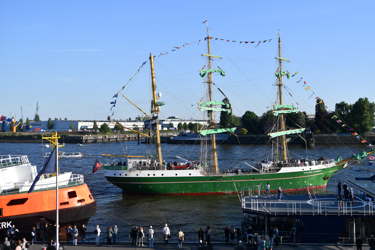 Großsegler im Hafen