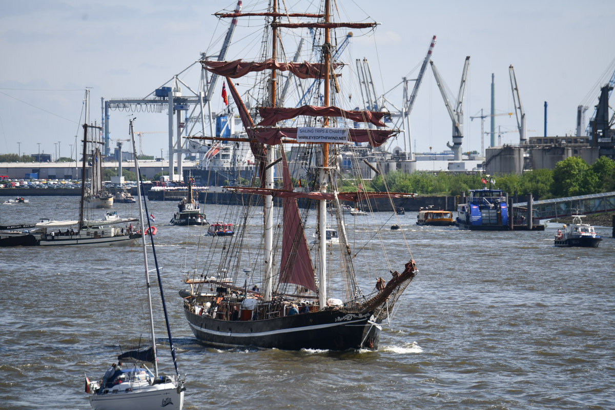 Segelschiffe auf der Elbe