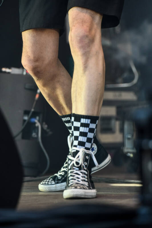 Konzert der Band Ska Ramanga im Hochformat