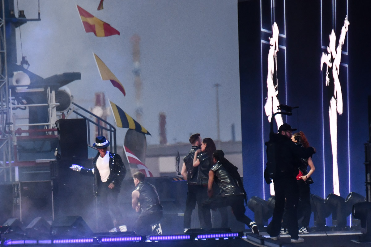 Show auf der Bühne
