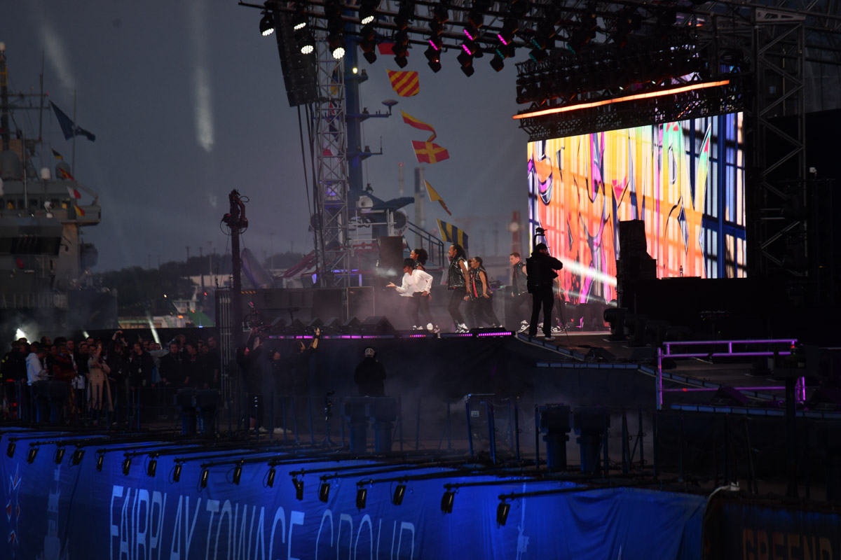 Show auf der Bühne