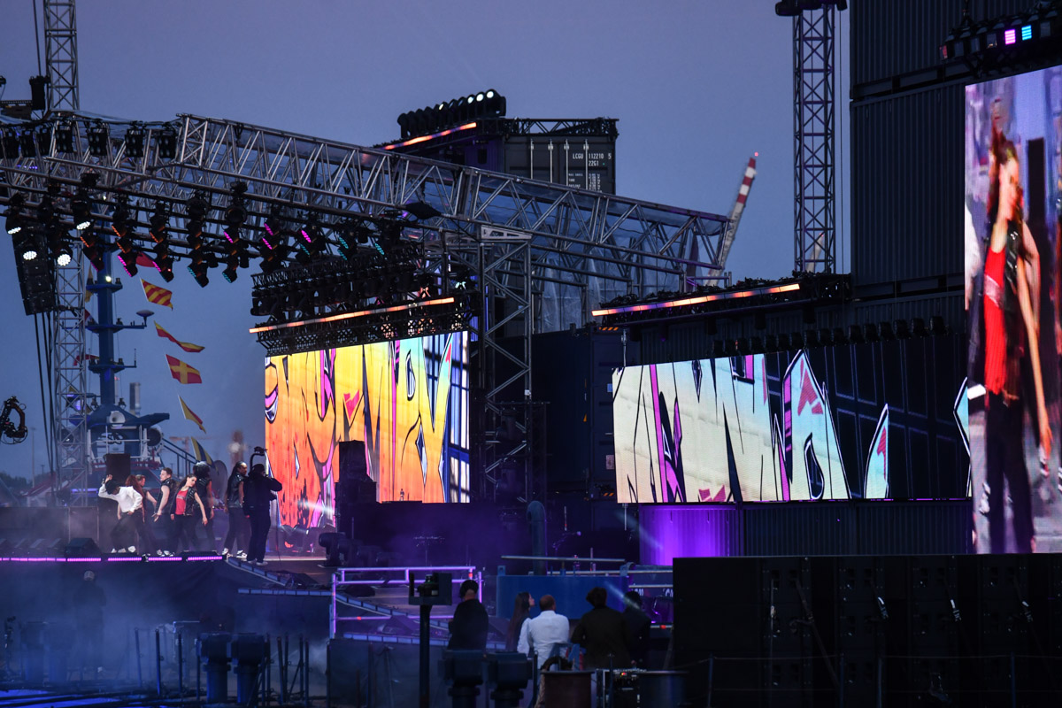 Show auf der Bühne
