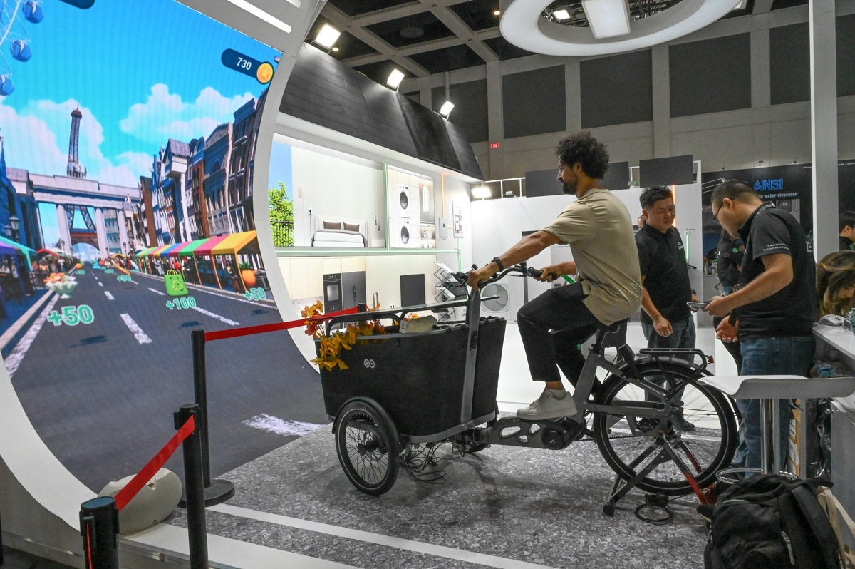 Lastenrad mit Fahrsimulation