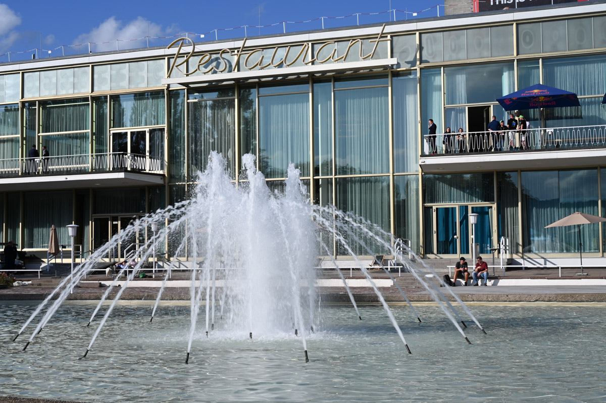 Springbrunnen auf dem Messegelände
