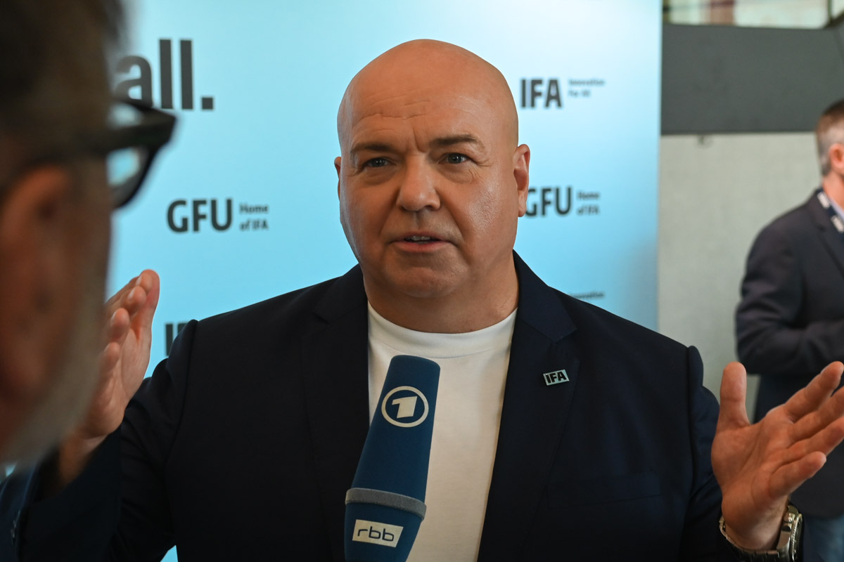Interview bei der Pressekonferenz