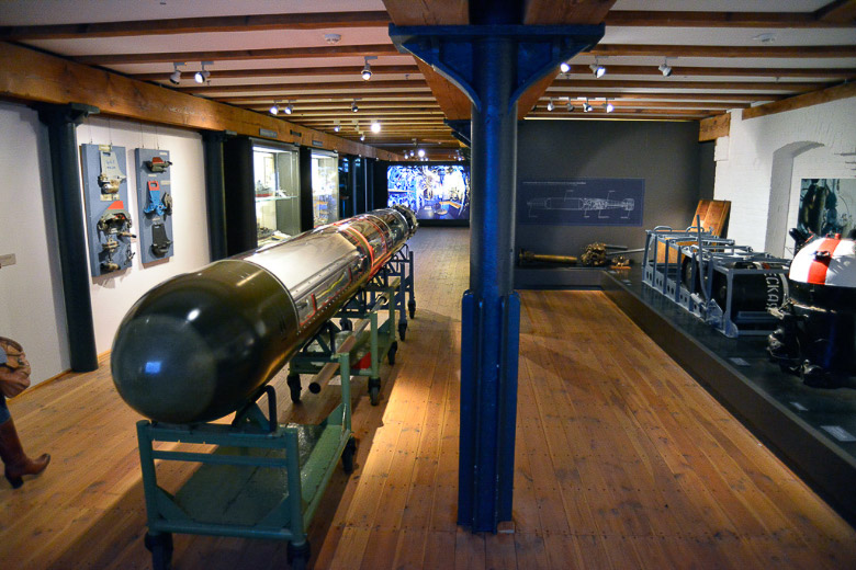Torpedo im Ausstellungsraum