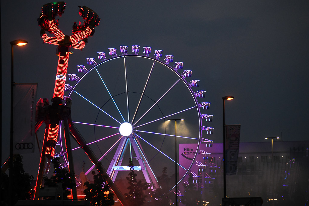 Riesenrad bei Nacht
