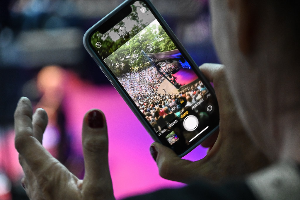 Handyfoto vom Konzert