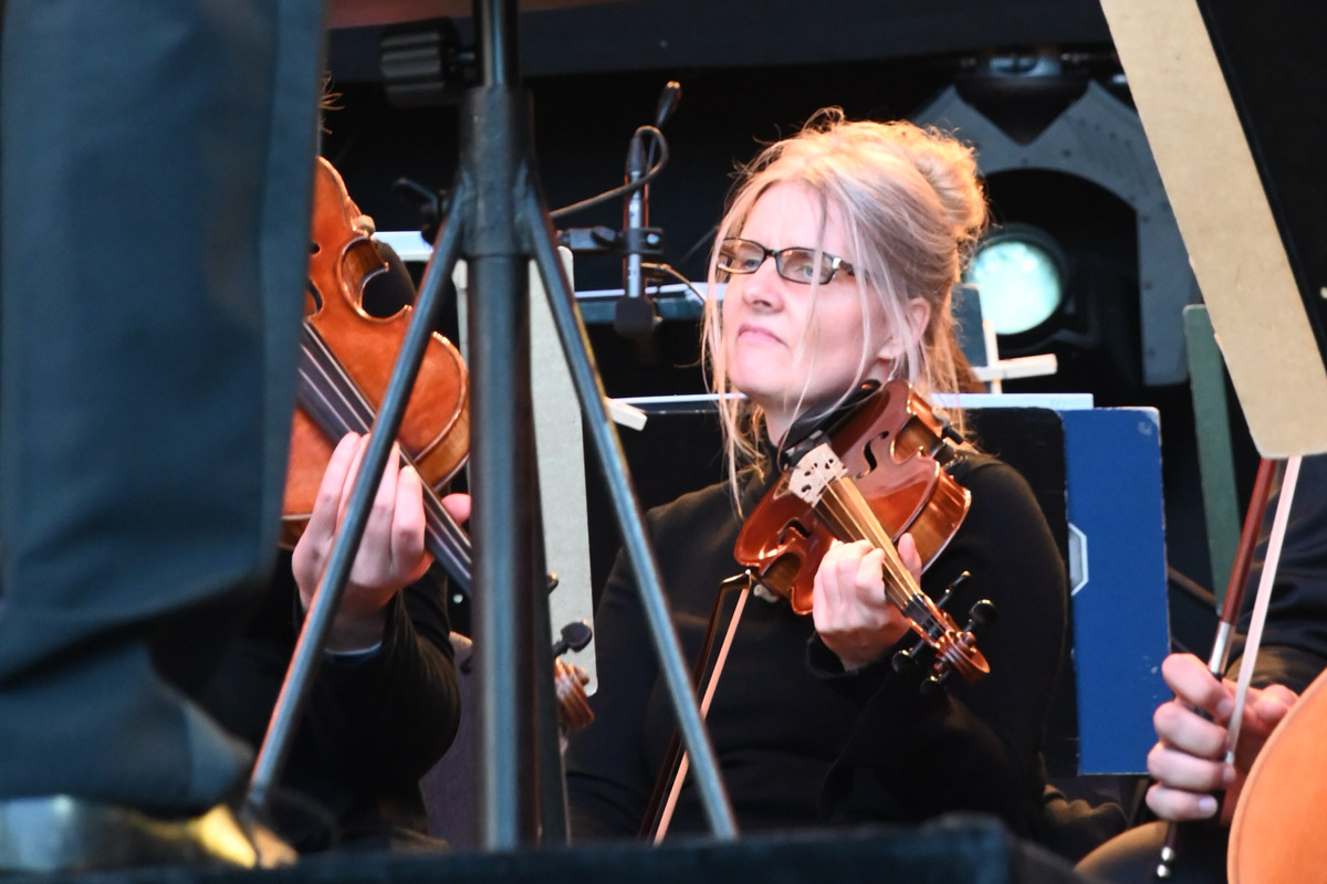 Orchester auf der Bühne