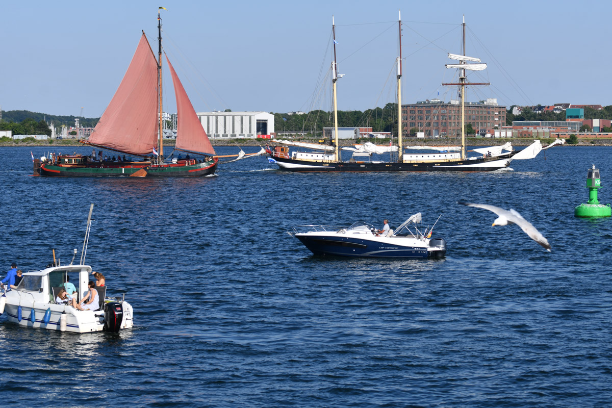 Segelboote auf der Förde