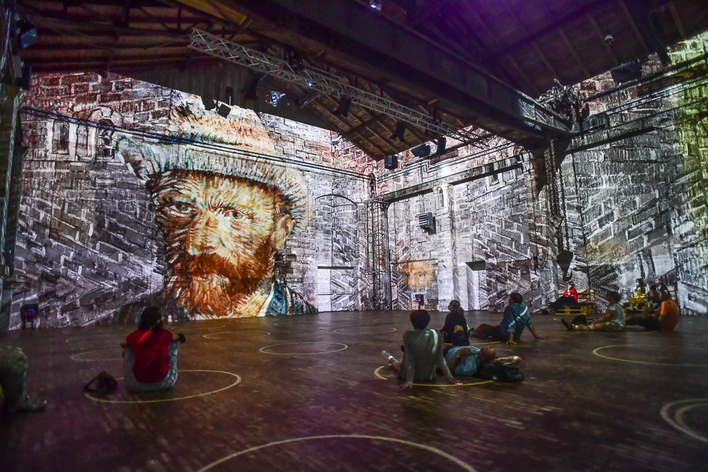 Van-Gogh-Selbstporträt als Projektion