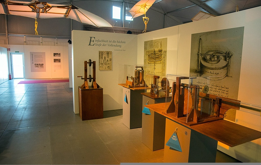 Modelle in der Ausstellung