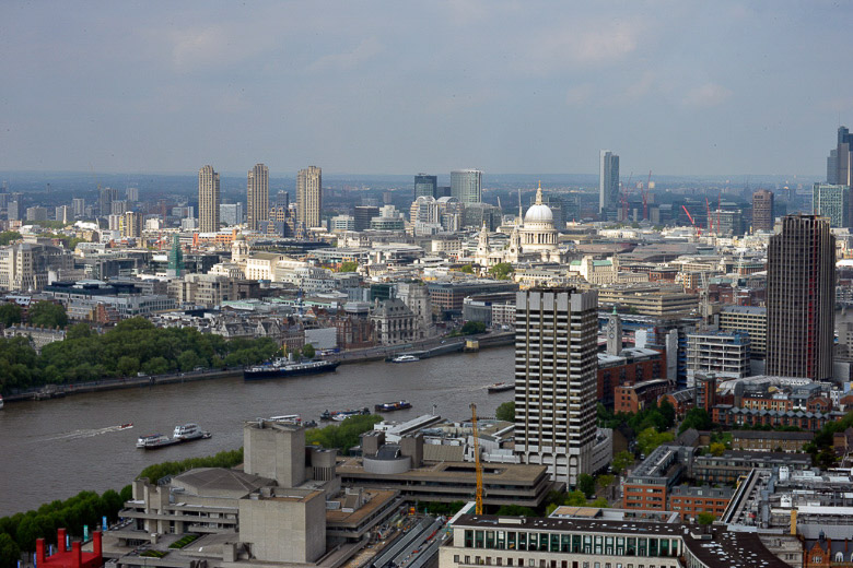Blick auf die Stadt mit der St Paul’s Cathedral