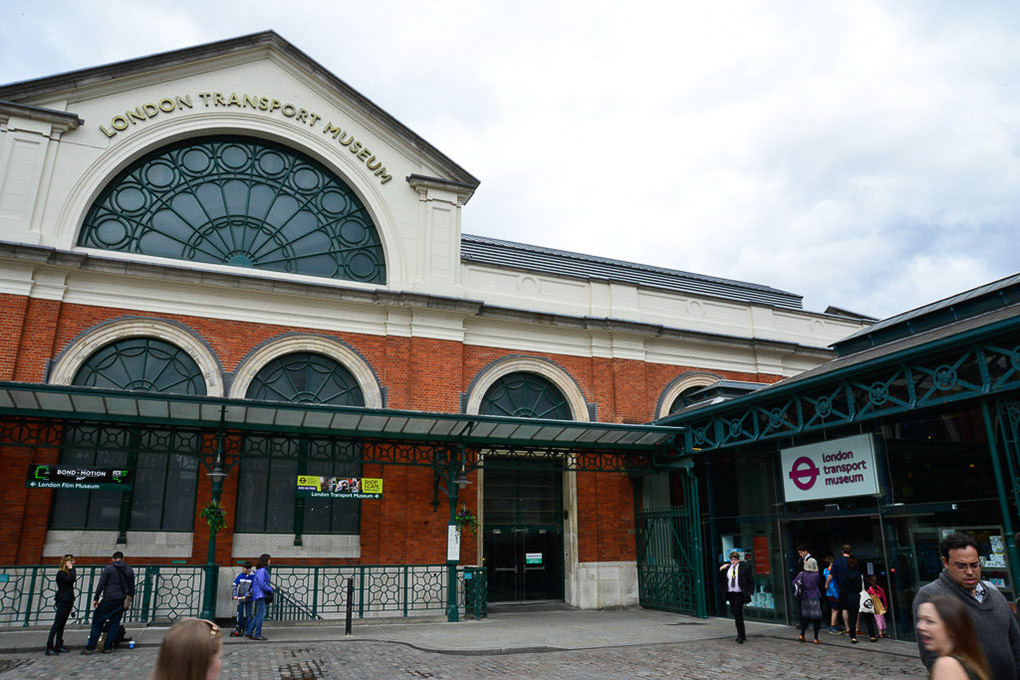 Eingang des London Transport Museum