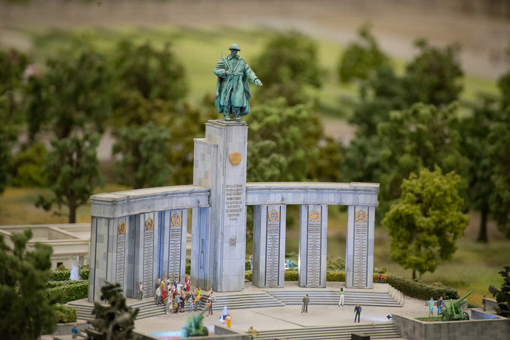 Sowjetisches Ehrenmal in der Nahaufnahme