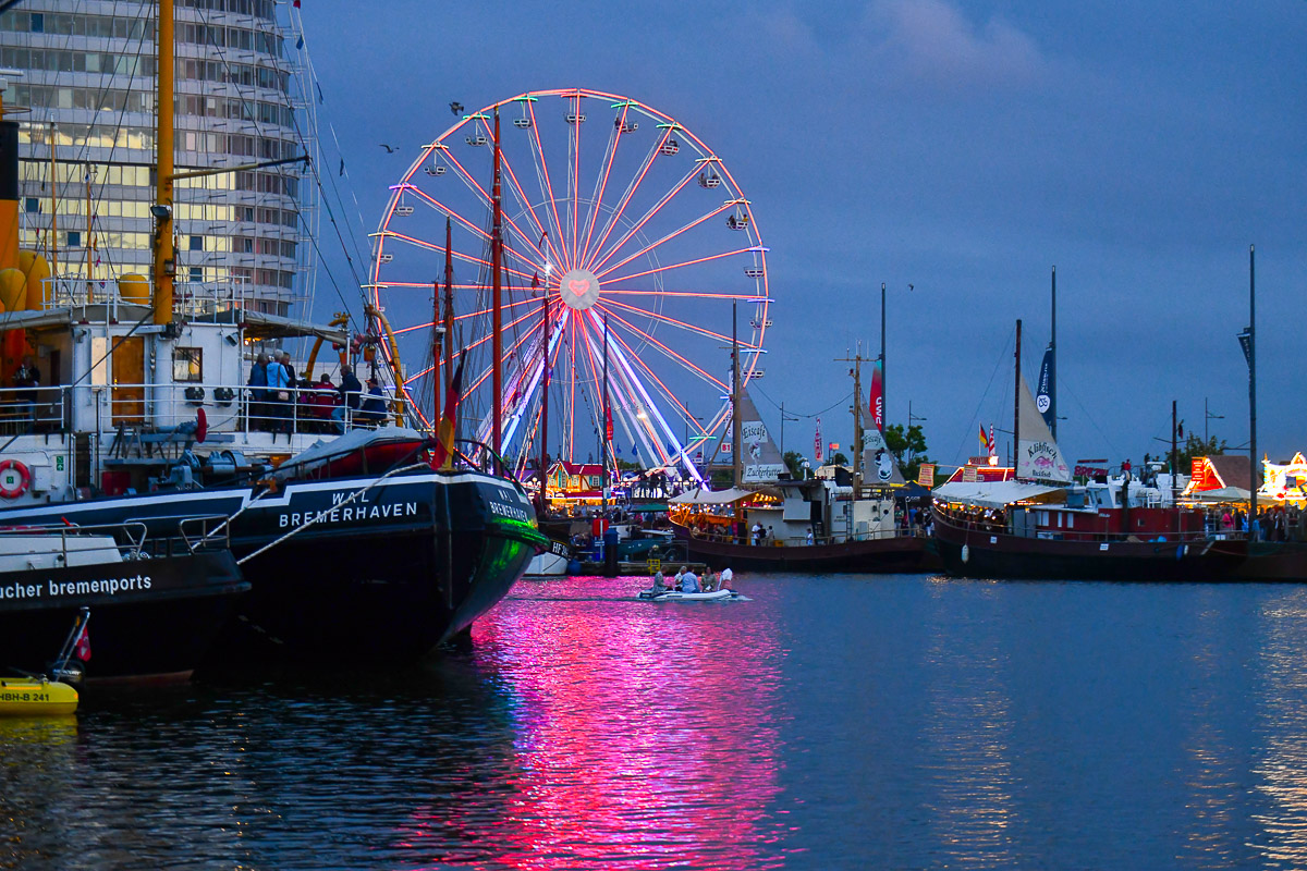 Hafen im Abendrot
