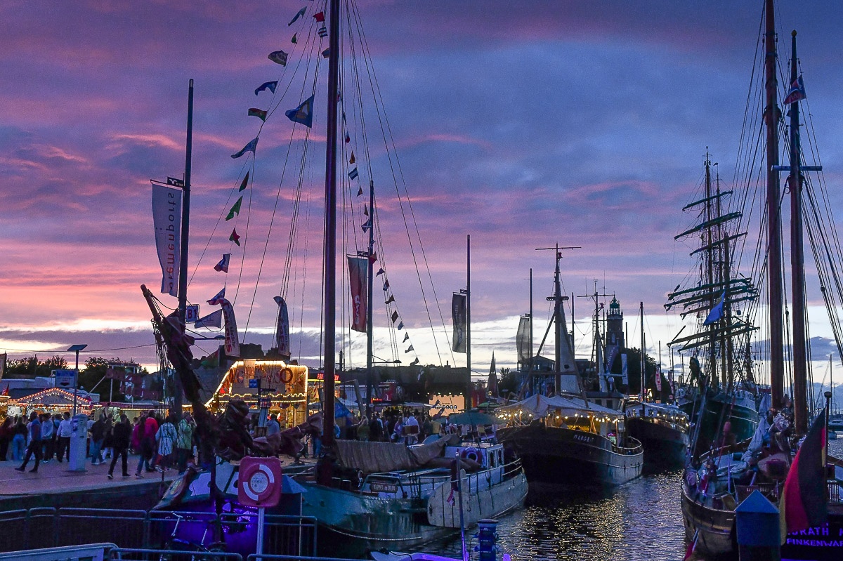 Hafen im Abendrot