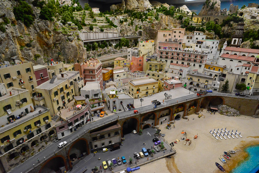 Italienische Stadt im Modell