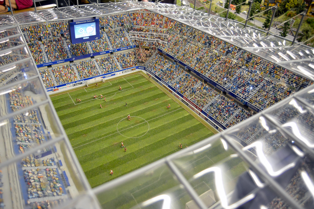 Stadion des HSV im Modell