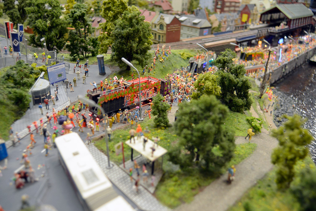 Park mit Besuchern
