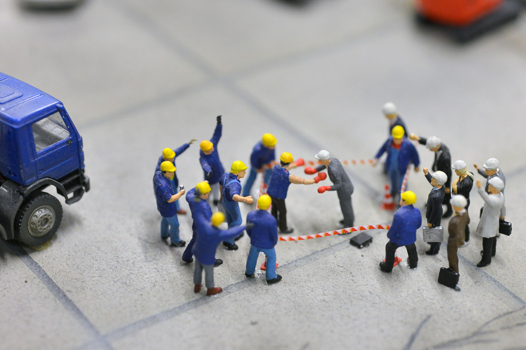 Baustelle im Modell