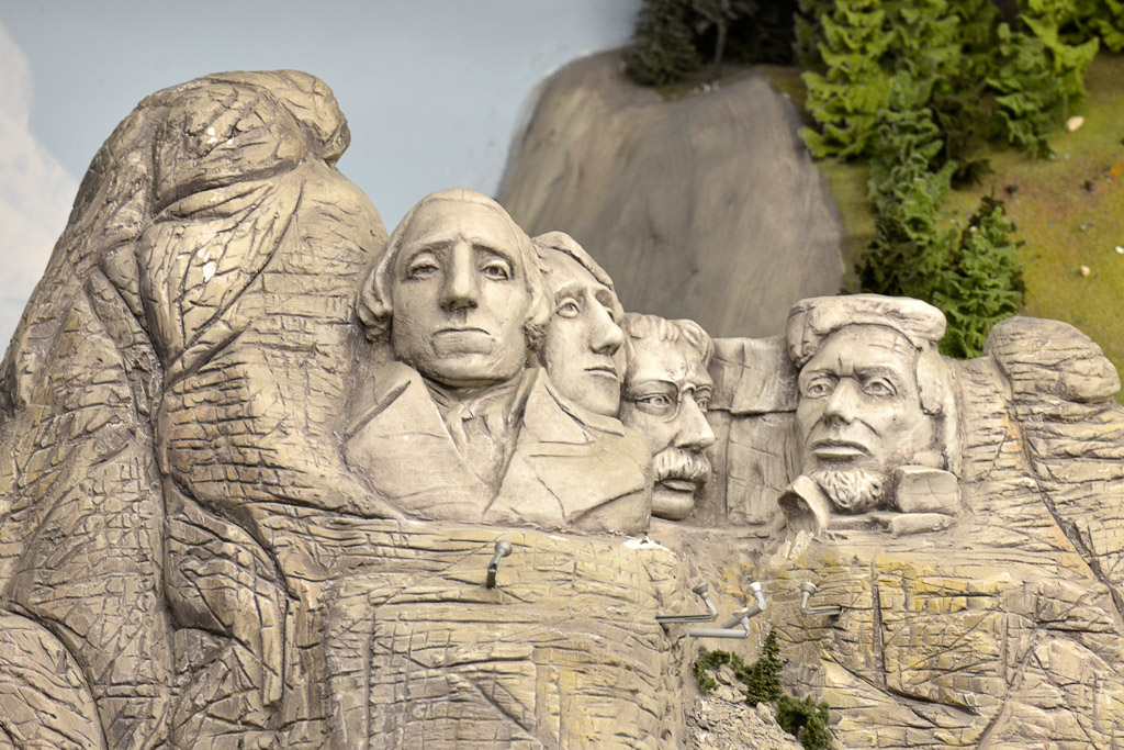 Mount Rushmore im Modell